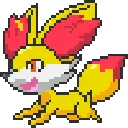 Fennekin Gen 2 fuse bead pattern preview