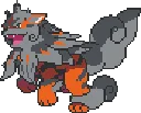 Hisuian Arcanine fuse bead pattern, 87×87 bead grid
