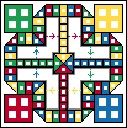 Flying Chess fuse bead pattern preview