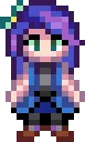 Abigail stardew valley fuse bead pattern, 29×29 bead grid