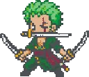Zoro fuse bead pattern preview