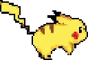Pikachu fuse bead pattern, 64×64 bead grid
