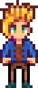 Sam stardew valley fuse bead pattern, 35×35 bead grid