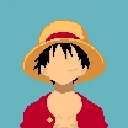 LUFFY fuse bead pattern preview