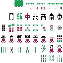 3D mahjong fuse bead pattern preview