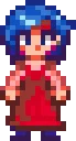 Emily stardew valley fuse bead pattern, 29×29 bead grid