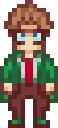 Harvey stardew valley fuse bead pattern, 35×35 bead grid