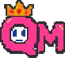Make a cute logo letter QM with a crown on top of the letter Q fuse bead pattern, 50×50 bead grid