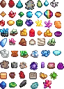 Minerals Stardew Valley fuse bead pattern preview