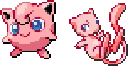 Pokemon fuse bead pattern, 40×80 bead grid