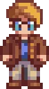 Pierre stardew valley fuse bead pattern, 29×29 bead grid