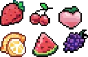fRUIT fuse bead pattern, 40×60 bead grid