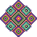 Minimosaic Kaleidoscope-4 fuse bead pattern preview