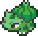 Bulbasaur fuse bead pattern preview