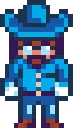 Gunther stardew valley fuse bead pattern, 32×29 bead grid