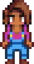 Maru stardew valley fuse bead pattern, 29×29 bead grid