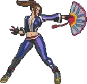 Mai Shiranui - CotW fuse bead pattern, 145×118 bead grid