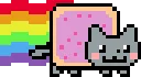 Nyan Cat fuse bead pattern preview