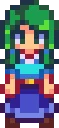 Caroline stardew valley fuse bead pattern, 29×29 bead grid