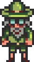 professor snail stardew valley fuse bead pattern, 29×29 bead grid