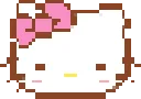 hello kitty fuse bead pattern, 50×50 bead grid