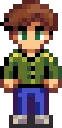 Alex stardew valley fuse bead pattern, 29×29 bead grid