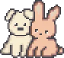DOG AND RABBIT fuse bead pattern preview