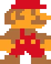 Mario fuse bead pattern, 52×52 bead grid