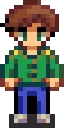 Alex stardew valley fuse bead pattern, 29×29 bead grid