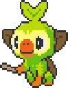 Grookey fuse bead pattern, 50×50 bead grid