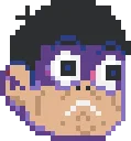 Totty Face fuse bead pattern, 29×29 bead grid