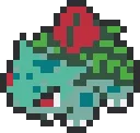 Ivysaur fuse bead pattern preview