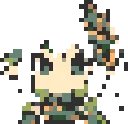 Uma personagem de Genshin Impact Nahida Kusanali fuse bead pattern, 29×29 bead grid
