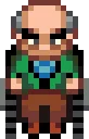 George stardew valley fuse bead pattern, 29×29 bead grid
