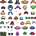 Cap 1 Stardew Valley fuse bead pattern, 104×104 bead grid