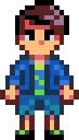 Shane stardew valley fuse bead pattern, 29×29 bead grid